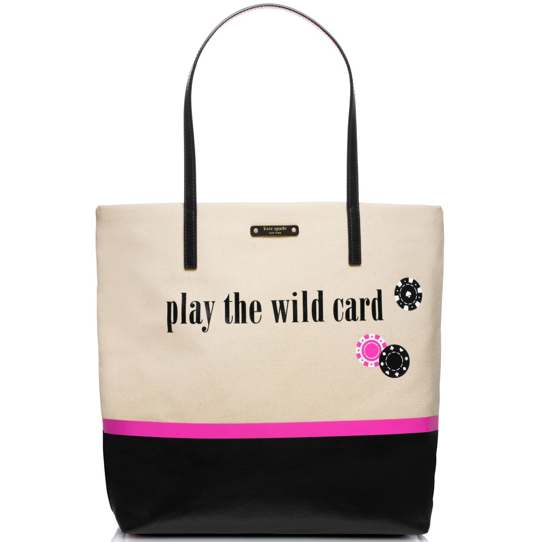 Kate Spade Play The Wild Card Bon Shopper Vegas Print # WKRU3435